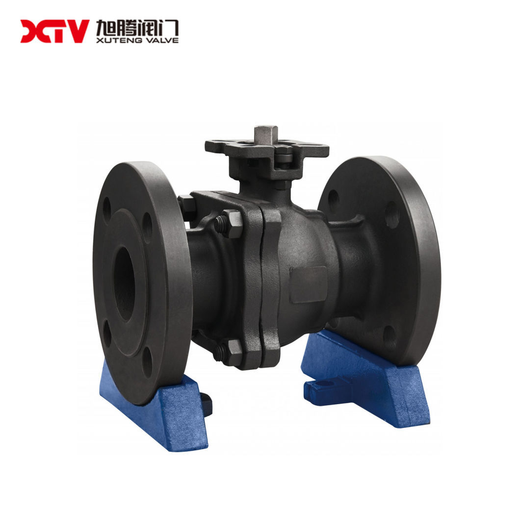 Carbon Steel High Platform Flanged Floating Ball Valve (GB PN64-100)