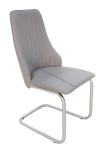 Polyurethane PU Upholstered Stainless Dining Chair Livingroom Chair Leisure