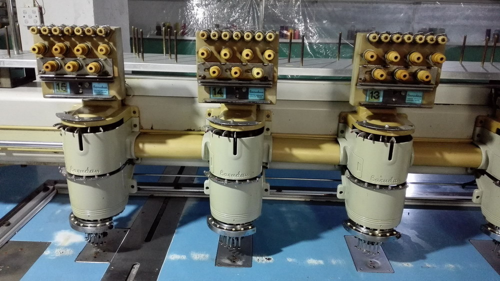 Multi Needle Used Barudan Embroidery Machine With USB Connection BEMSH-YS-15T
