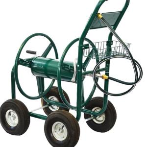 Quality Qingdao Port Heavy Duty Iron Garden Water Hose Reel Cart for Outdoor Yard Maintenance wholesale