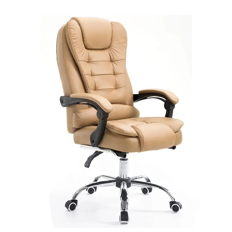 High Back Leather Executive Swivel Chair Ergo Office Chair With Footrest
