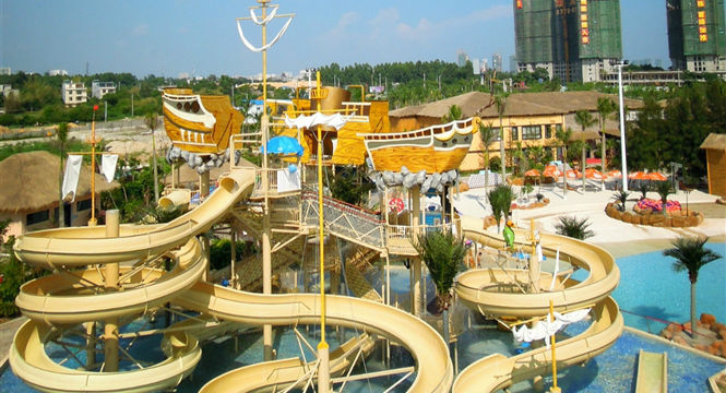 Customize Adult / Kids Waterpark Project , Theme Water Amusement Design / Customized Water Slide