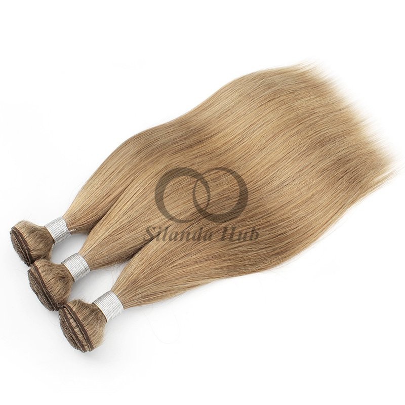 #8 Ash Brown Straight Remy Human Hair Bundles Sew In Weave Bundles Brazilian Bundle Deals