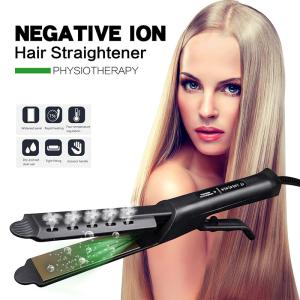 Quality Titanium Ceramic Steam Hair Straightener Ultralight Portable Chargeable wholesale