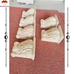 Hotel Beige Cream Marble Roman Corinthian Capital Stone Column Bracket Carving