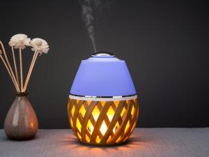 Quality Compact Flame Light Portable 150ML Wood Aromatherapy Diffuser wholesale