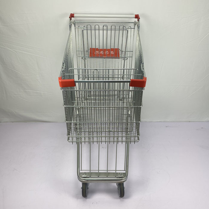 German 210L Metal Shopping Trolley Warehouse Supermarket Grocery Cart SGS Certificate