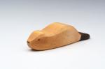 Natural Color Carved Wooden Cow Toy With Hardwood Birch Oak Material