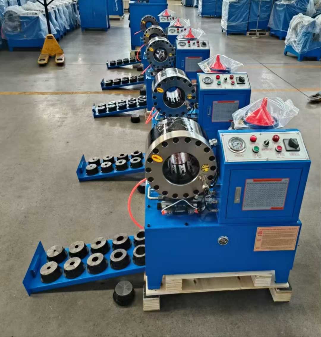 Button Control System 2 Inch 10 Dies DX68 Hose Crimping Machine Hose Crimper 3KW/4KW