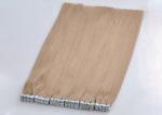 Straight Tape In Human Hair Extensions , Double Dawn Dark Brown Tape In Hair