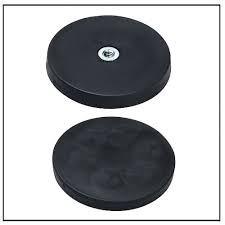 Quality Customized D22 / D31 / D43 / D66 / D88 Rubber coated Pot magnet neodymium with the screw threaded M6, M8 wholesale