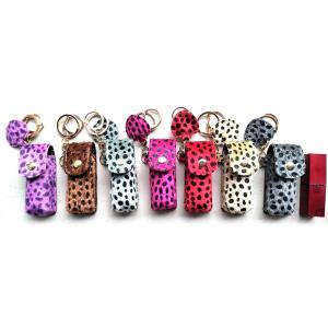 Quality Lipstick Bag Personalized Leather Keychain wholesale
