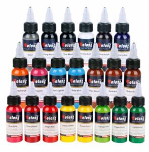 Quality New design 21 Basic Colors Tattoo Ink Set Pigment Kit 1oz (30ml) Professional Tattoo Supply for Tattoo Kit wholesale
