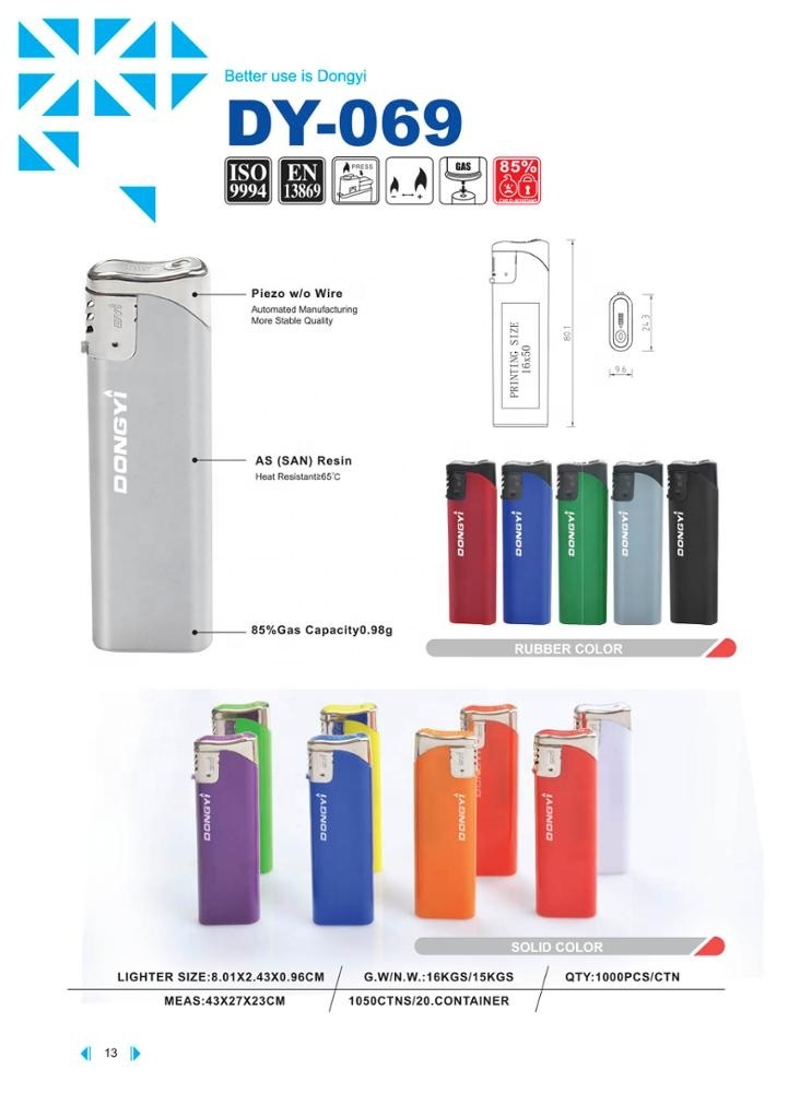 Fashionable Design Plastic Piezo Electric Lighter