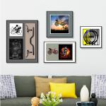 Glass Crystal COATING Contemporary Modern 3D Bicycle Wall Art for Stylish Living