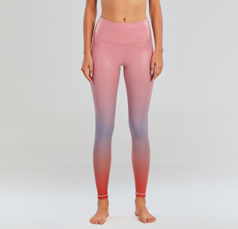 Ladies Gym Tights Leggings Colorful Women High Waist Compression Leggings