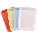 Food Grade 260x210x15mm Disposable plastic Vegetable packing Trays