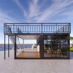 Detachable Container 40ft Expandable Container House with Terrace and Office