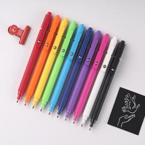 Quality Colorful Plastic Press Gel Pen Steel Ball Pen Clip Promotional Neutral Pen wholesale