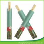 23cm Twins Custom Logo Chopsticks Bamboo Natural Color For Sushi