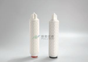 Quality Pleated Food and Beverage Water Filter PES Nylon PVDF 0.2 Micron OD 69mm wholesale