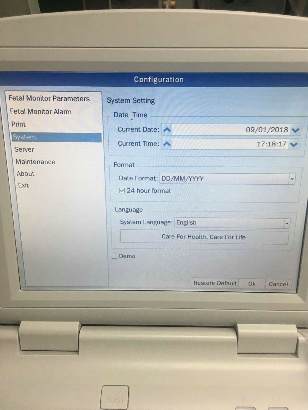 Mars K series ctg machine maternal and fetal doppler monitor for TOCO,FHR,FM MP22