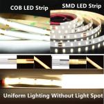 480Leds 6500K White flexible COB Led Strip Light for Indoor decoration in 12V