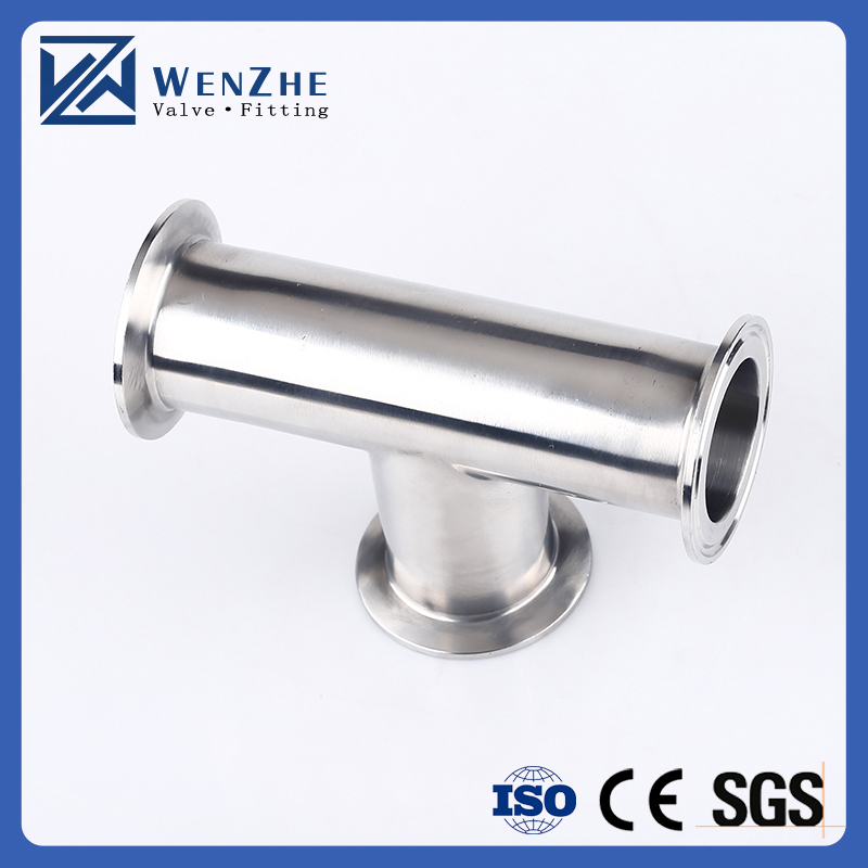 Customized Sanitary Stainless Steel Tri Clamp Tee for Equal Connection in Bathroom