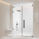 12mm Thickness Frameless Shower Enclosure ISO9001 Frameless Sliding Shower Doors