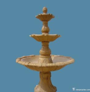 Quality 1.5 meter 3 Tier Hand Carved Marble Water Fountain wholesale