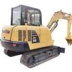 34.5KW Used Mini Komatsu Excavator PC56 With Original Hydraulic Valve