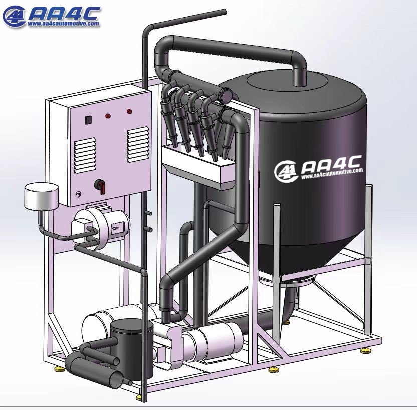 AA4C Automatic 60GPM Water Recycling System For Car Washing Machine Sewage Treatment Equipment