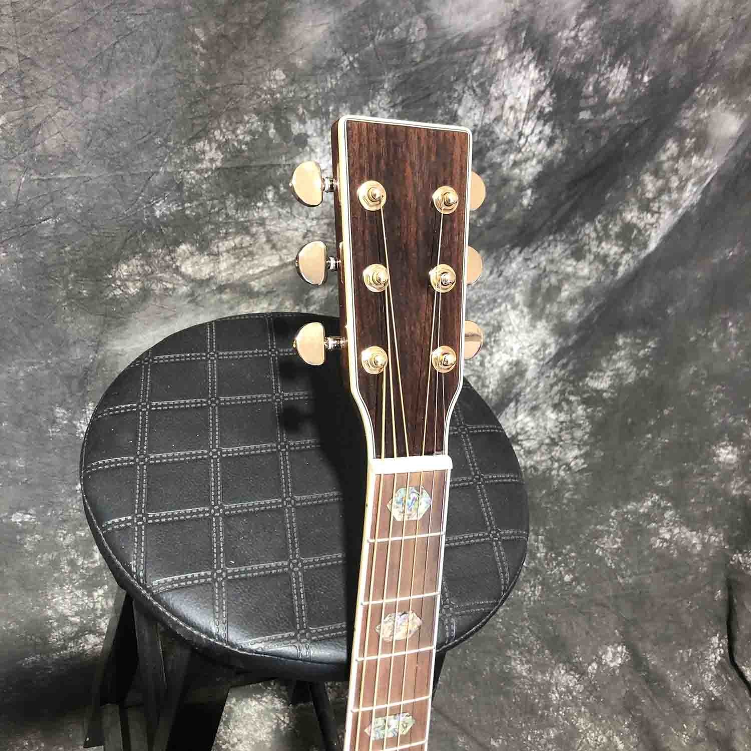 Custom Solid Cedar Top 45c Body Dreadnought Classic Acoustic Guitar with FSM Pickup 301 Hardcase