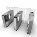 SUS304 Stainless Steel Sliding Turnstile For Theaters / Office Buildings /