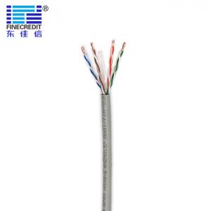 Quality Industrial 23AWG 1000FT Cat6 Utp Ethernet Cable Flexible BC Conductor HDPE Insulation wholesale
