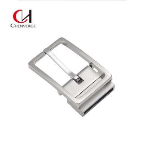 Quality 55g Nickel Reversible Belt Buckles Corrosion Resistant Laser Logo wholesale
