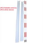 Durable Fiberglass Foldable Volleyball Net Antennas Set Waterproof