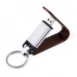 promotion gift leather usb flash drive