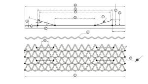 Quality Solar Panel Architectural Wire Mesh Fencing Metal For Bird Exclusion 200mm x 30m wholesale