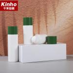 Cylindrical Cosmetic Airless Bottle 15-50ml PP Snap On Skincare Cream Serum
