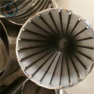 Quality V Shaped Wire 0.75mm Slot Johnson Screen Pipe For Screening wholesale