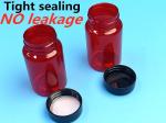 Red Empty Prescription Bottles 150ml Plastic Containers For Medicines