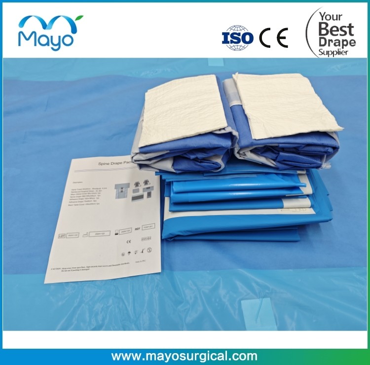 Complex Material Surgical Spine Drape Pack For Spinal Surgery