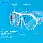 Double Breath Tube Scuba Snorkel Gear set Diving Mask For Children