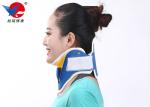 Waterproof First Aid Cervical Collar Neck Brace , Blue And White Rigid Plastic