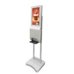 Hospital Full Hd Display 21.5 Inch Liquid spray Hand washing Sanitizer dispenser