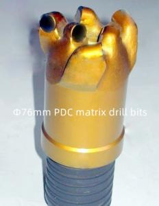 Quality Rocks Drilling Matrix Body PDC Drill Bit 76mm Diameter For Coal Mining wholesale