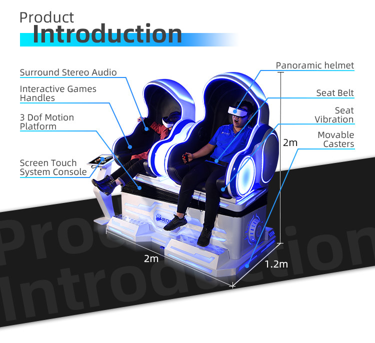 Amusement Park VR Egg Machine Simulator 9D For Kids And Adults