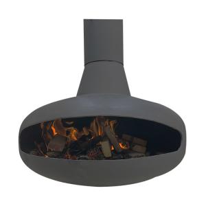 Quality Black ISO9001 Wood Burning Fire Pits 800mm Suspended Wood Burner wholesale
