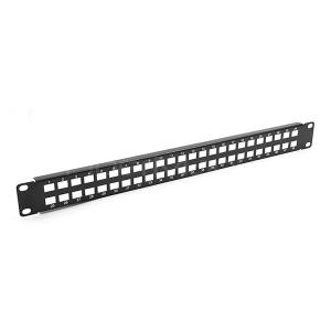 Quality 1U 19 Inch Blank Fiber Optic Adapter Panels SC Simplex Or LC Duplex Type 24 Ports wholesale